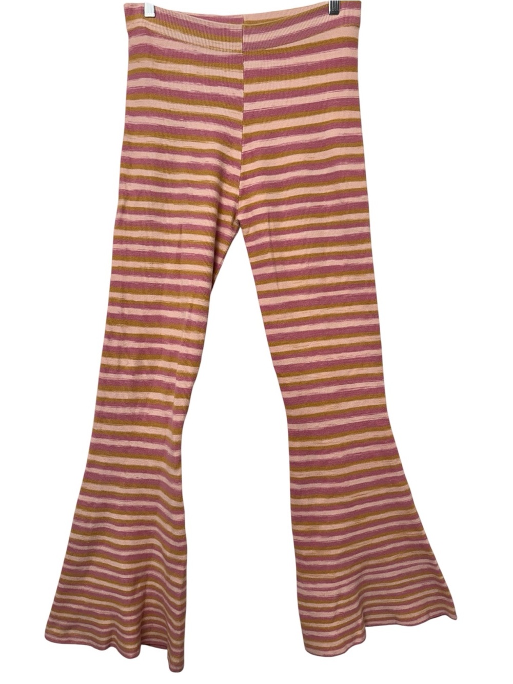 Free People Esme Striped Pink Multicolor Flare Pants
